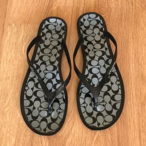 Coach flip flops